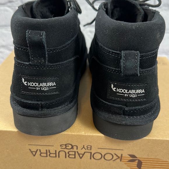 Koolaburra by UGG Women’s Advan Lace Up Suede Boot Faux Fur Black 11 NEW - Picture 5 of 8